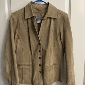 Tan Suede-Like Blazers & Suit Jackets